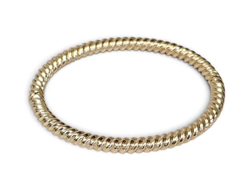 Tiffany & Co. 18K Rope Bangle 18.5 Grams from auction in Okemos, Michigan